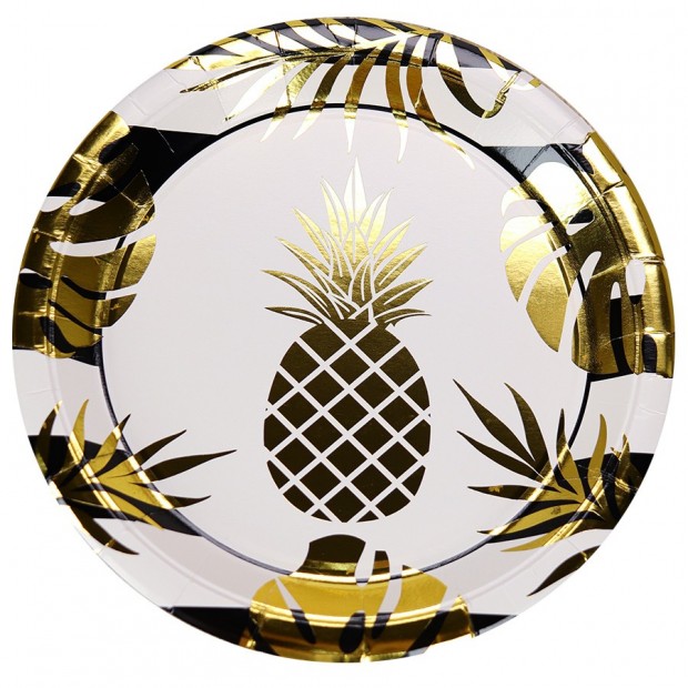 Тарелка 4610144827706 с тиснением Ананасы 23 см 6 шт ФЛ-2770 Тарелка 4610144827706 с тиснением Ананасы 23 см 6 шт ФЛ-2770