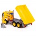 Автомобиль Сити бортовой с ковшом инерционный со светом и звуком жёлтый в коробке 95992