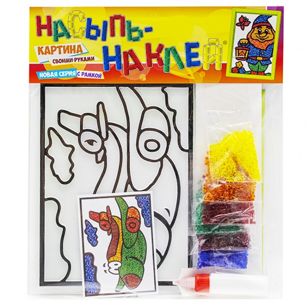 Набор для творчества Насыпь - Наклей Набор для творчества Насыпь - Наклей
