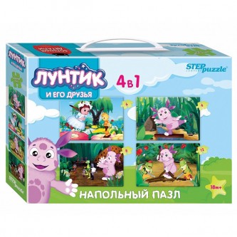 Пазл напольный Лунтик сред. 70153 Степ /6/ Пазл напольный Лунтик сред. 70153 Степ /6/