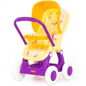 Коляска для куклы №2 прогулочная 4-х колесная 48158 Коляска для куклы №2 прогулочная 4-х колесная 48158