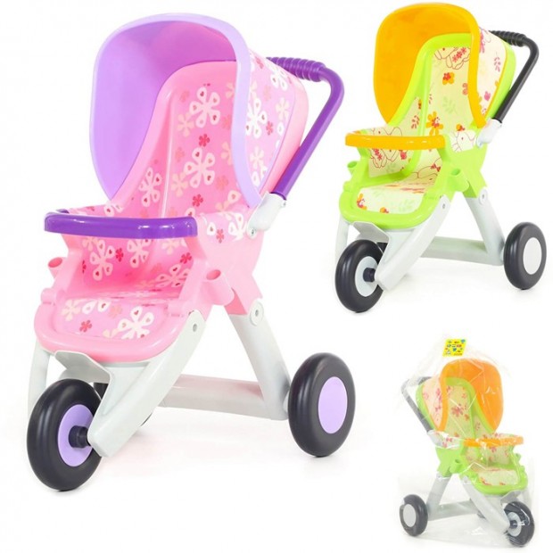 Коляска для куклы №2 прогулочная трехколесный колесная 48141 Коляска для куклы №2 прогулочная трехколесный колесная 48141