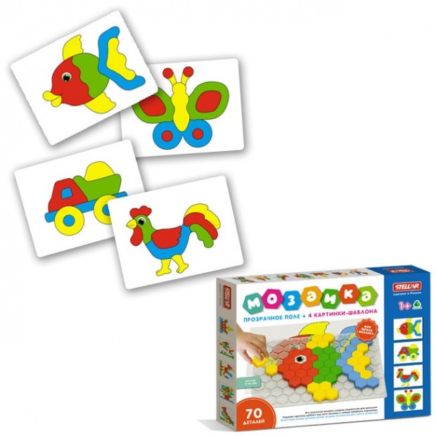 Мозаика d 40мм 70 деталей 01078 Стеллар Мозаика d 40мм 70 деталей 01078 Стеллар