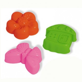 Формочки Цветок, бабочка, домик Формочки Цветок, бабочка, домик