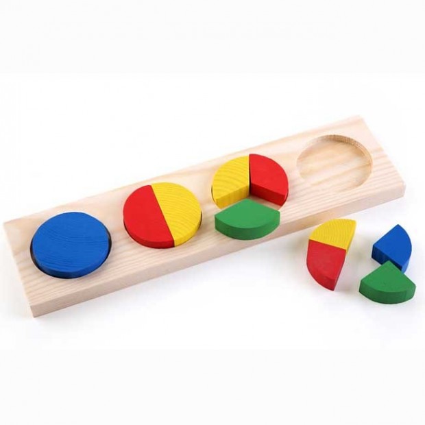 Деревянная рамка вкладыш Геометрия круг 342 Деревянная рамка вкладыш Геометрия круг 342