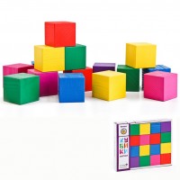 Деревянные Кубики 20шт цветные 2323 Деревянные Кубики 20шт цветные 2323