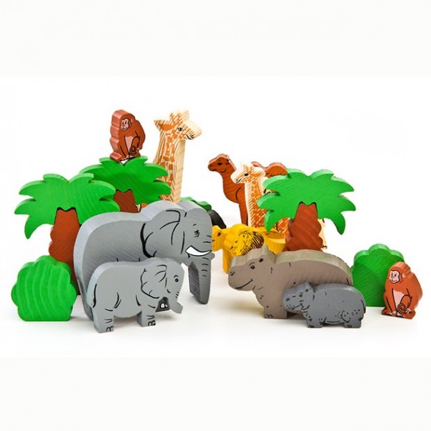 Деревянный конструктор Африка 35дет 7678-4 Деревянный конструктор Африка 35дет 7678-4