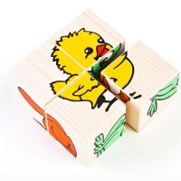 Деревянные кубики 4шт Животные 3333-1 Деревянные кубики 4шт Животные 3333-1