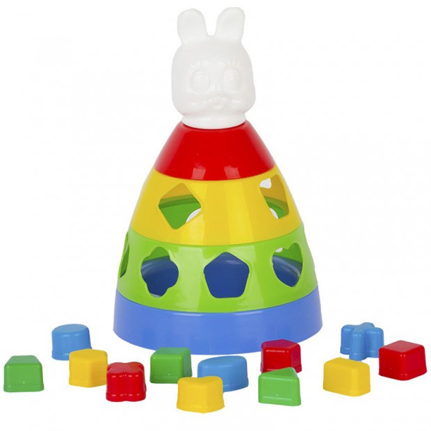 Пирамида с логическими фигурками 27 см У802 /16/ Пирамида с логическими фигурками 27 см У802 /16/