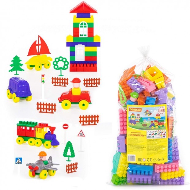 Конструктор Строитель 178 эл. 52544 П-Е /6/ Конструктор Строитель 178 эл. 52544 П-Е /6/