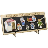 Деревянная сказка на магнитах Красная шапочка