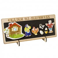 Деревянная сказка на магнитах Курочка Ряба