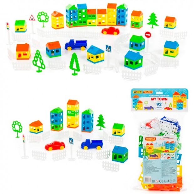 Конструктор Построй свой город 92 эл. 53732 П-Е /9/ Конструктор Построй свой город 92 эл. 53732 П-Е /9/