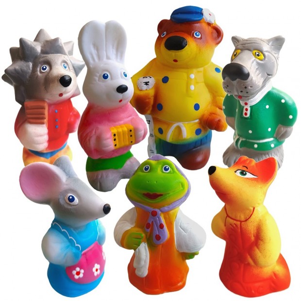 Набор резиновых игрушек Теремок СИ-577 в пакете Набор резиновых игрушек Теремок СИ-577 в пакете