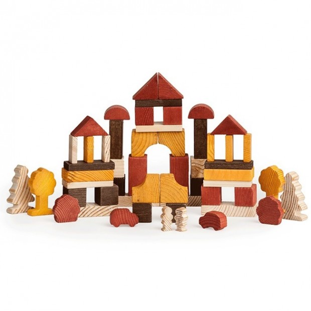 Деревянный конструктор Краски Дня День 55 дет. 6674-22 Деревянный конструктор Краски Дня День 55 дет. 6674-22