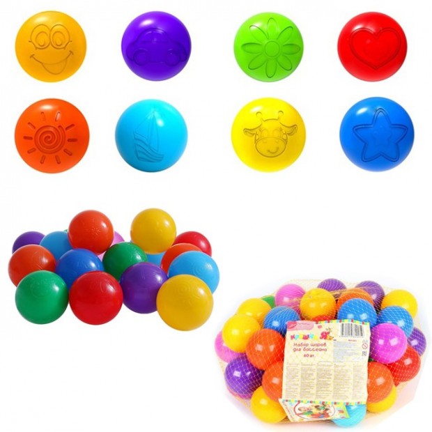 Шары для сухого бассейна 60шт. 1180349 7,5см Шары для сухого бассейна 60шт. 1180349 7,5см