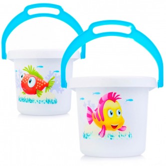 Ведро Фантазия белое 1,4л Ведро Фантазия белое 1,4л