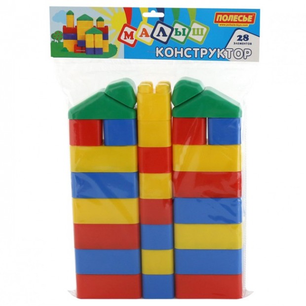 Конструктор Малыш 28 эл. в пакете 61782 П-Е /6/ Конструктор Малыш 28 эл. в пакете 61782 П-Е /6/