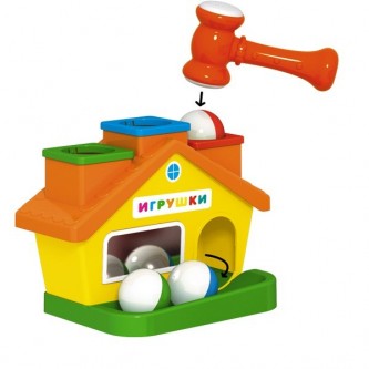 Логическая игрушка Стучалка Домик 01921 Логическая игрушка Стучалка Домик 01921