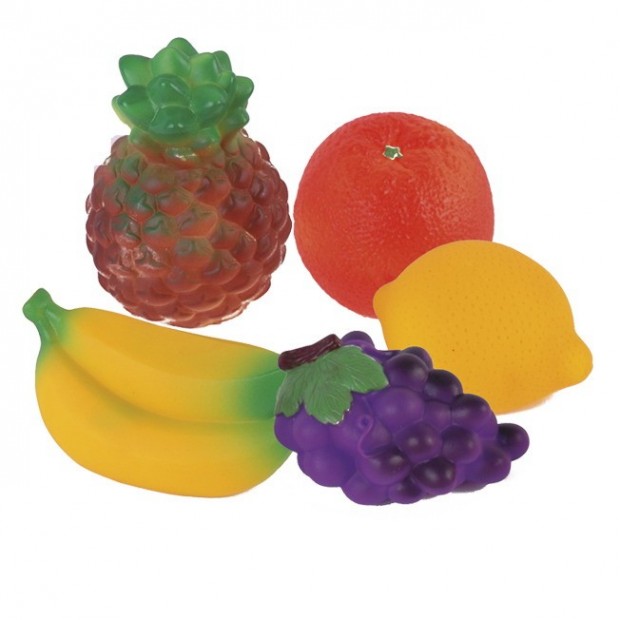 Набор резиновых игрушек Фрукты Экзотика С-1375 Огонек /6/ Набор резиновых игрушек Фрукты Экзотика С-1375 Огонек /6/
