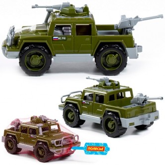 Автомобиль Пикап Защитник военный с 2-мя пулеметами 63946 Автомобиль Пикап Защитник военный с 2-мя пулеметами 63946