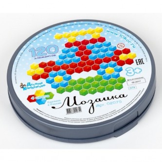 Мозаика 120 шестигранных фишек. 02075 Мозаика 120 шестигранных фишек. 02075
