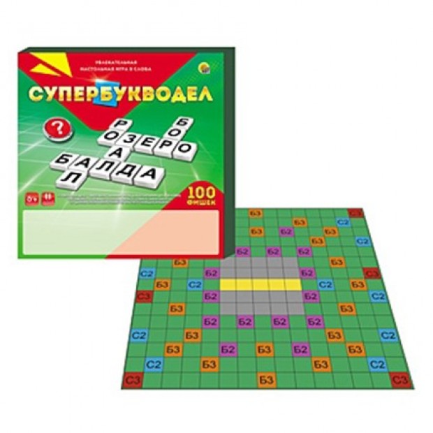 Игра СУПЕРБУКВОДЕЛ. 100 фишек ИН-1802 Игра СУПЕРБУКВОДЕЛ. 100 фишек ИН-1802