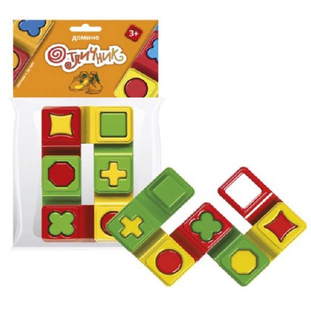 Логическая игрушка Домино Отличник 6 штук 12025 Логическая игрушка Домино Отличник 6 штук 12025