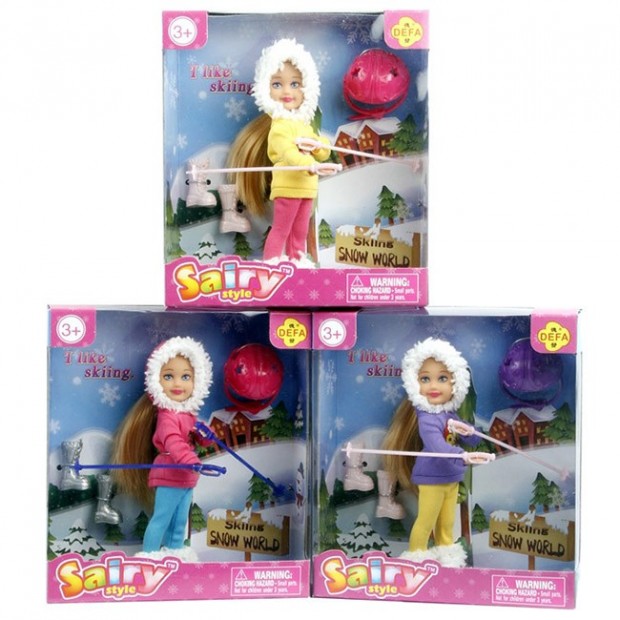 Кукла Малышка на лыжах Defa Lucy в коробке Кукла Малышка на лыжах Defa Lucy в коробке