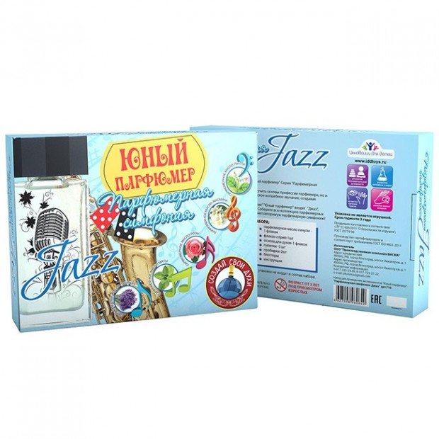 Набор для опытов Юный парфюмер Парфюмерная симфония Джаз 716 Набор для опытов Юный парфюмер Парфюмерная симфония Джаз 716