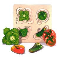 Деревянная рамка вкладыш Овощи 7912 Деревянная рамка вкладыш Овощи 7912