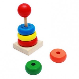 Деревянная пирамида 7 деталей ИД-8987