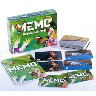 Настольная игра Мемо Пернатый мир 7952 Настольная игра Мемо Пернатый мир 7952