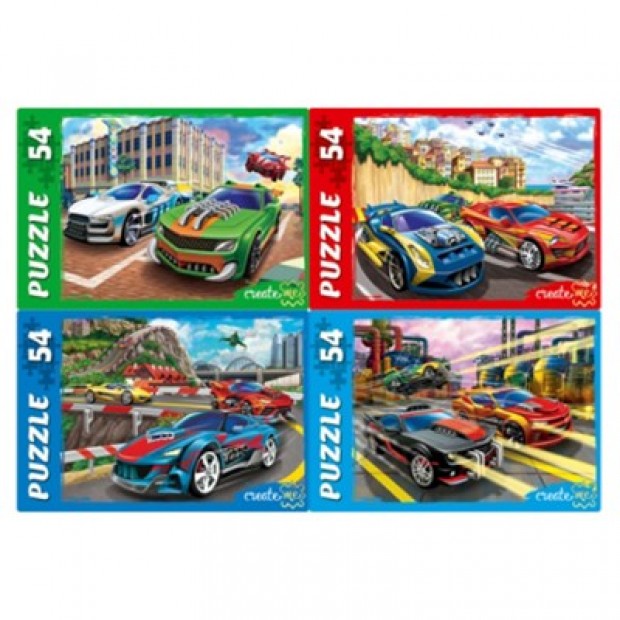 Пазл 54 Городские гонки П54-8516 Пазл 54 Городские гонки П54-8516