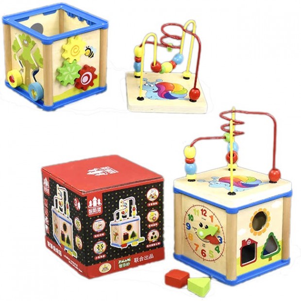 Деревянная логическая игрушка Куб 141-1820К Деревянная логическая игрушка Куб 141-1820К