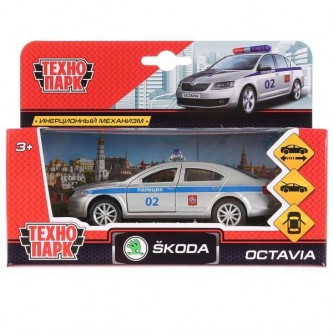 Модель OCTAVIA-P Skoda Octavia Полиция Технопарк  в коробке