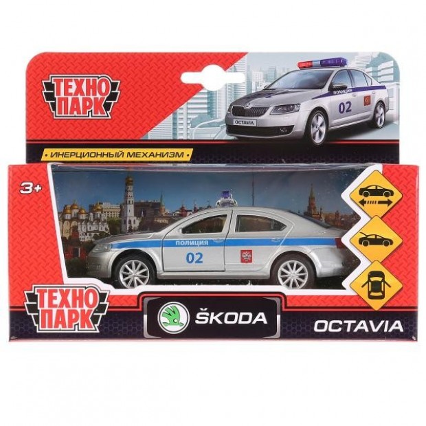 Модель OCTAVIA-P Skoda Octavia Полиция Технопарк  в коробке