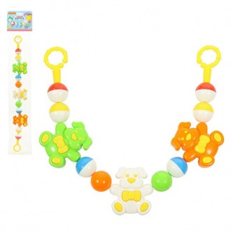 Погремушка-подвеска Любимые собачки 54 см 71545 П-Е /12/ Погремушка-подвеска Любимые собачки 54 см 71545 П-Е /12/