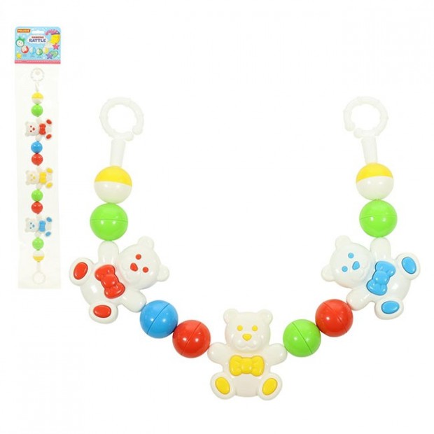 Погремушка-подвеска Веселые мишки 54 см 71552 П-Е /12/ Погремушка-подвеска Веселые мишки 54 см 71552 П-Е /12/