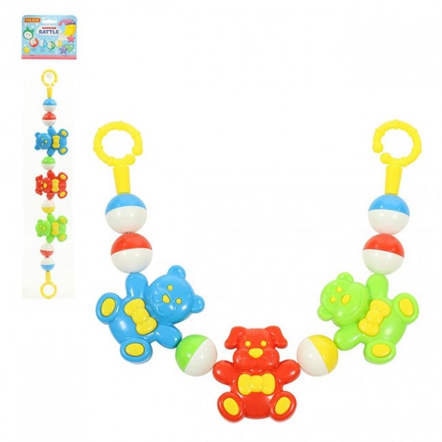 Погремушка-подвеска Забавные зверята 48 см 71569 П-Е /12/ Погремушка-подвеска Забавные зверята 48 см 71569 П-Е /12/