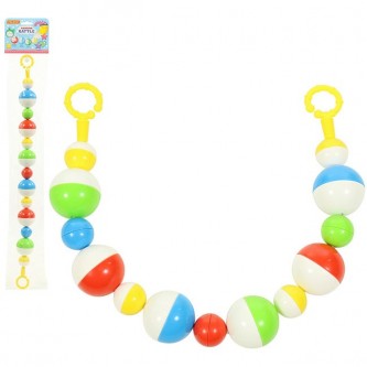 Погремушка-подвеска Шарики 60 см 71613 П-Е /16/ Погремушка-подвеска Шарики 60 см 71613 П-Е /16/