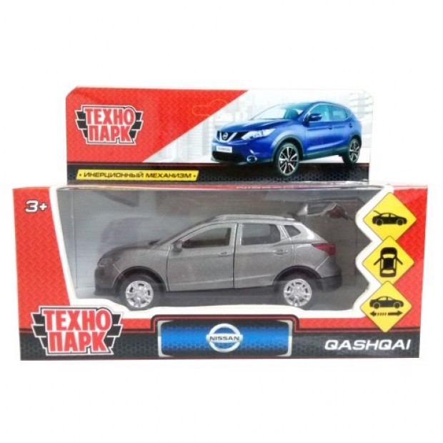 Модель QASHQAI-GY Nissan QASHQAI серый Технопарк  в коробке