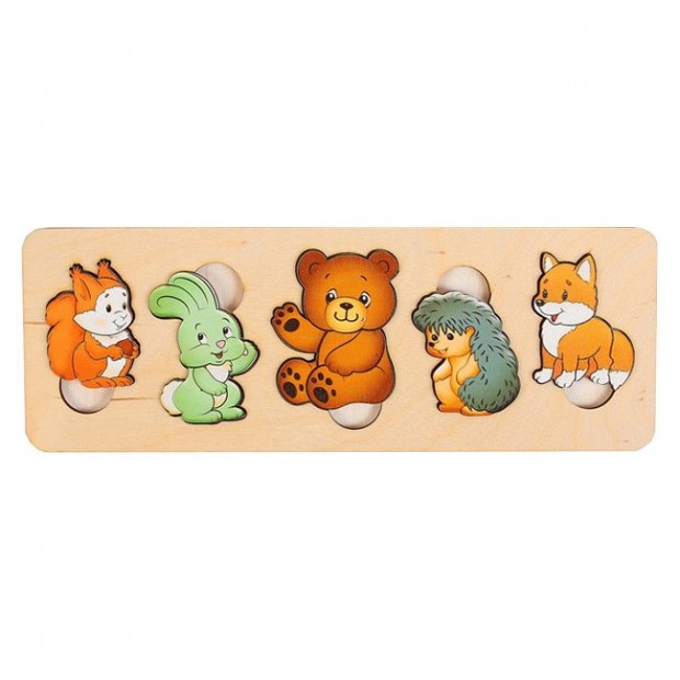 Деревянная рамка вкладыш Дикие животные 7995/45 Деревянная рамка вкладыш Дикие животные 7995/45