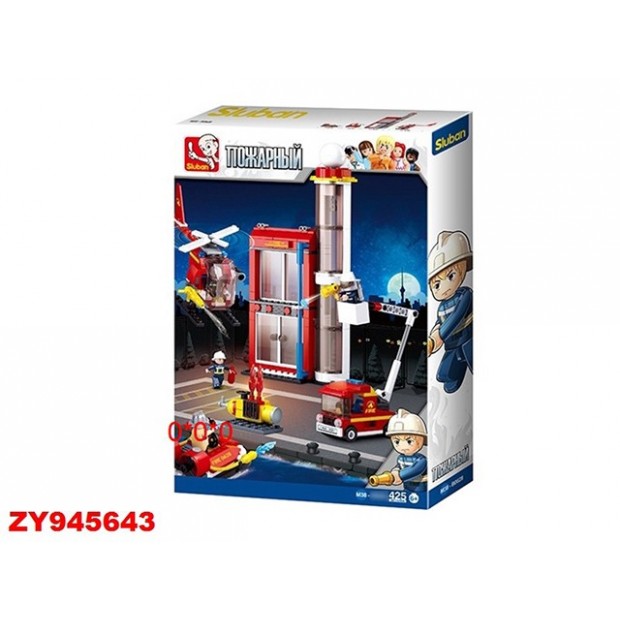 Конструктор Пожарные 38-0628 425 дет. в коробке Конструктор Пожарные 38-0628 425 дет. в коробке