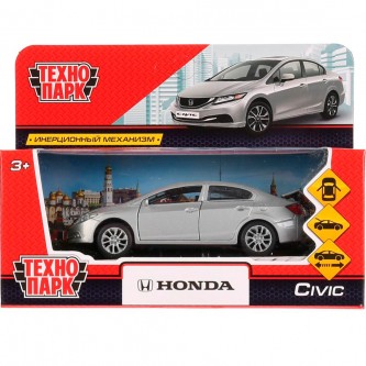 Модель HONDA CIVIC серебристый Технопарк  в коробке