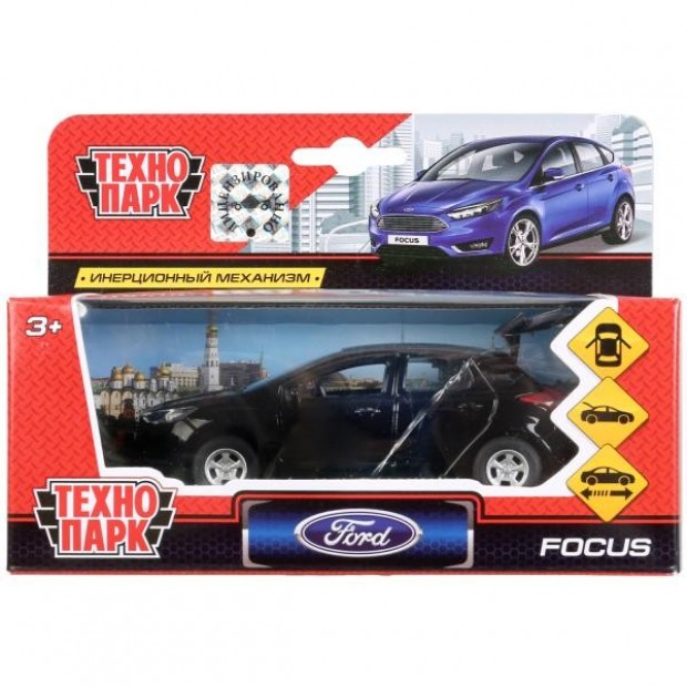 Модель SB-17-81-FF1-WB Ford Focus хэтчбек черный Технопарк  в коробке