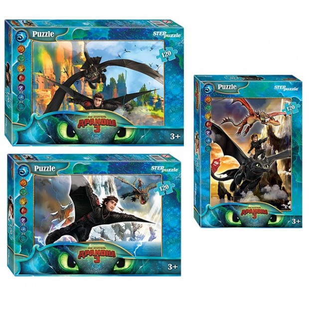 Пазл 120 Как приручить дракона - 3 75159 Степ