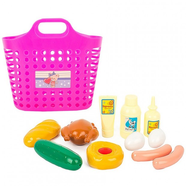 Игровой набор "Продуктовая корзина" 12 предметов У893 Игровой набор "Продуктовая корзина" 12 предметов У893