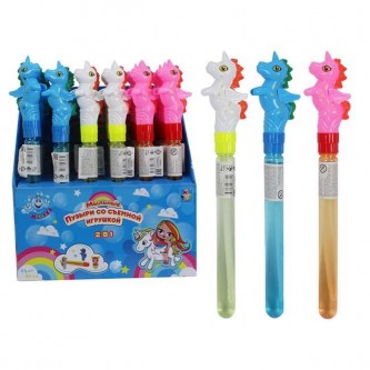 Мыльные пузыри Т15059 Мы-шарики! Колба с игрушкой единорог 80мл 1toy Мыльные пузыри Т15059 Мы-шарики! Колба с игрушкой единорог 80мл 1toy