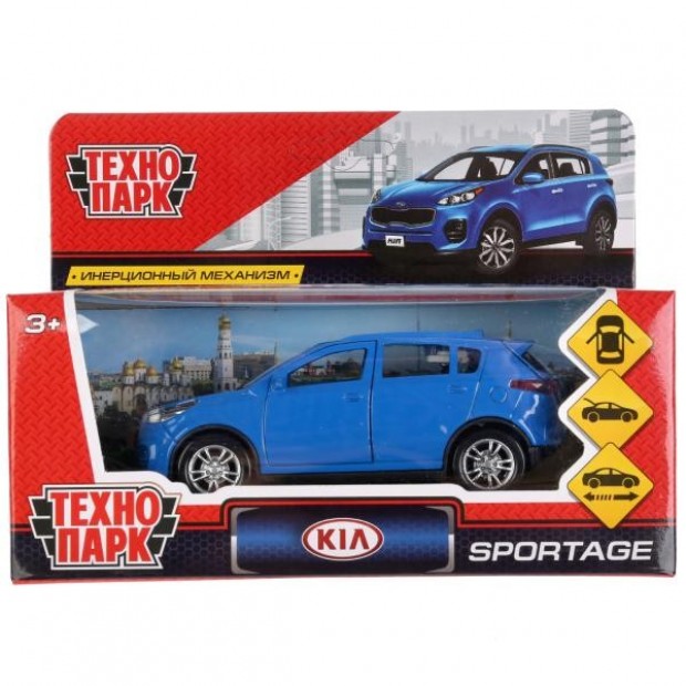 Модель SPORTAGE-BU KIA SPORTAGE синий Технопарк в коробке